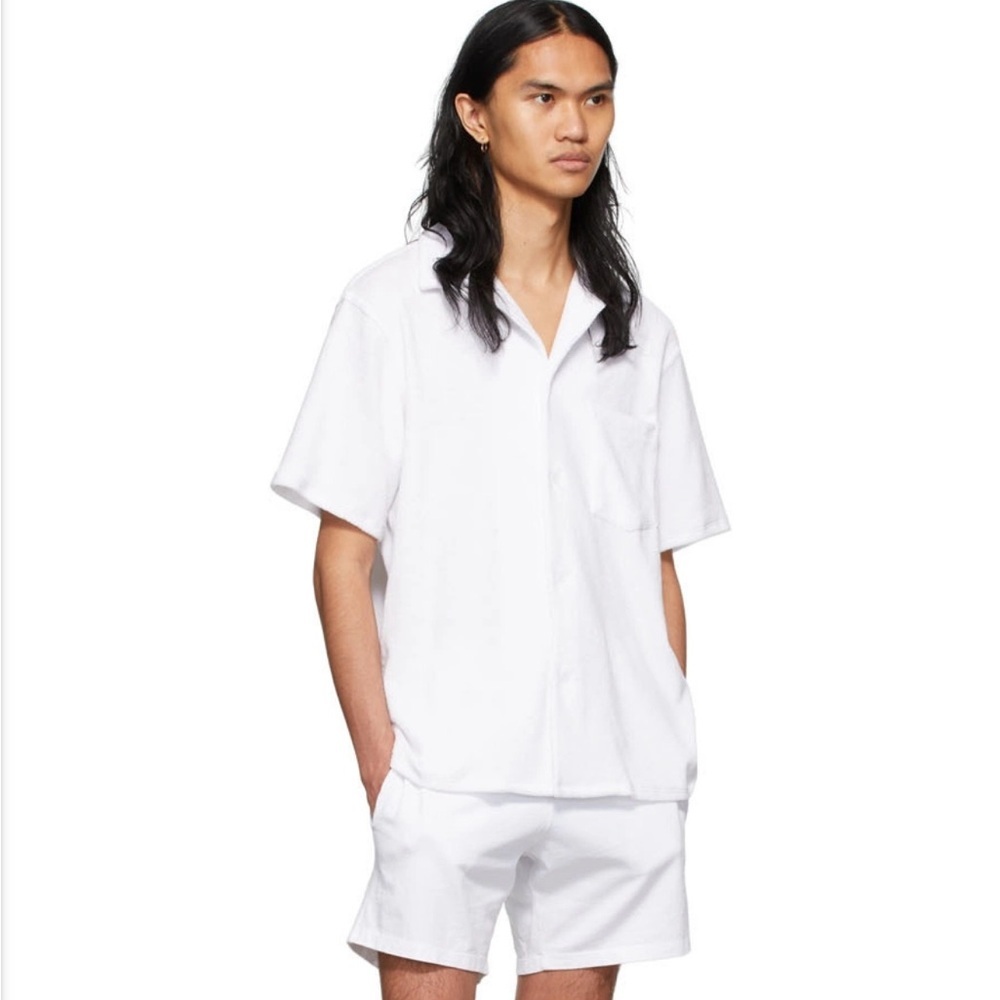 NEW GIL RODRIGUEZ tommy terry bowling shirt in white Small